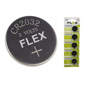 Bateria Moeda Cr 20323V Lithium Cartela com 5 Peças Flexgold