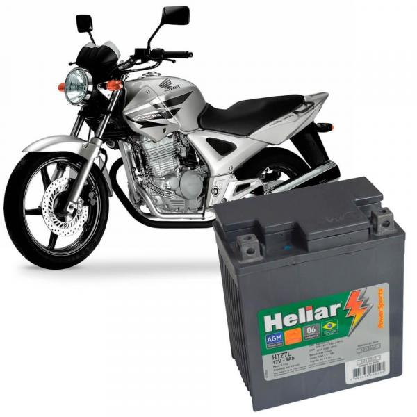 Tudo sobre 'Bateria Moto Cbx 250 Twister Heliar Htz7l Powersports Selada 6Ah 12V'