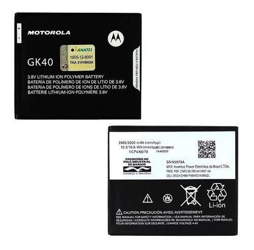 Bateria Motorola Moto G4 Play G5 GK40