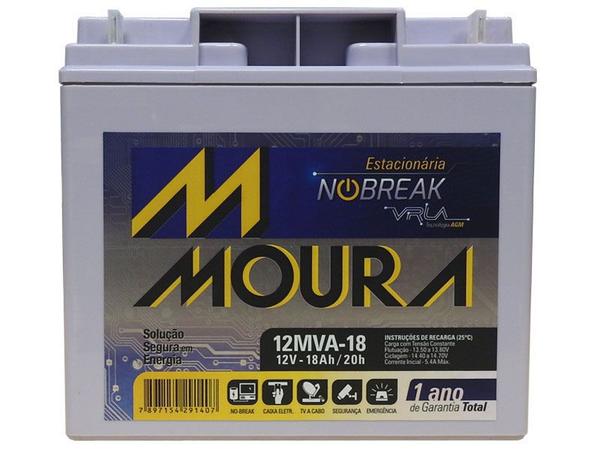 Bateria Moura 12MVA-18 Estacionaria Nobreak 12V 18AH - Aldo Solar