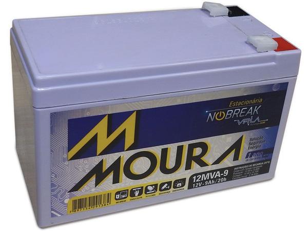 Bateria Moura 12MVA-9 Estacionaria Nobreak 12V 9AH - Aldo Solar