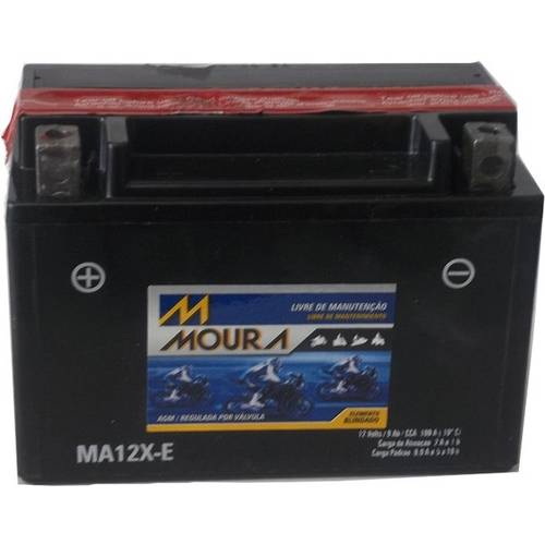 Bateria Moura Ma9-Ei/Ytx12a-Bs V Blade 250/Gsx 750/Boulevard M800/Gsxr 1000/Gsx 1300 R
