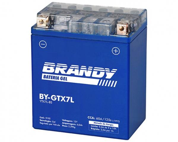 Bateria Nano Gel BY-GTX7L Honda CB 300 Brandy 0102