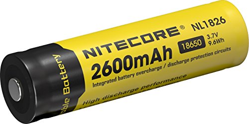 Bateria Nitecore 18650 de Lítio com 2600 Mah