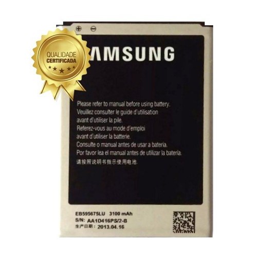 Bateria Note 2 N7100 EB595675LU 3100mAh Compatível Samsung