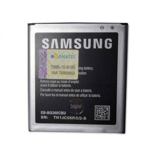 Tudo sobre 'Bateria Original Samsung Eb-bg360cbu para Samsung Win 2 Duos 360 e J2'