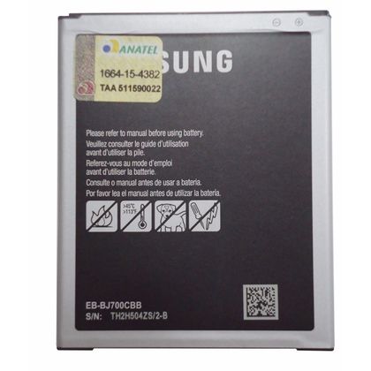 Tudo sobre 'Bateria Original Samsung J4 J400 - Eb-Bj700Cbb'