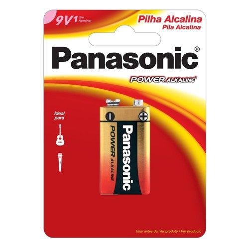 Bateria Panasonic Alcalina 6Lf22Xab1B24 9V
