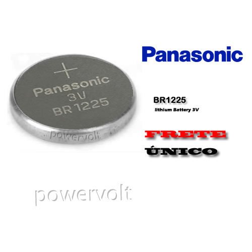 Bateria Panasonic Br1225 Lithium 3.0V | Cartelas C/01 Unidade