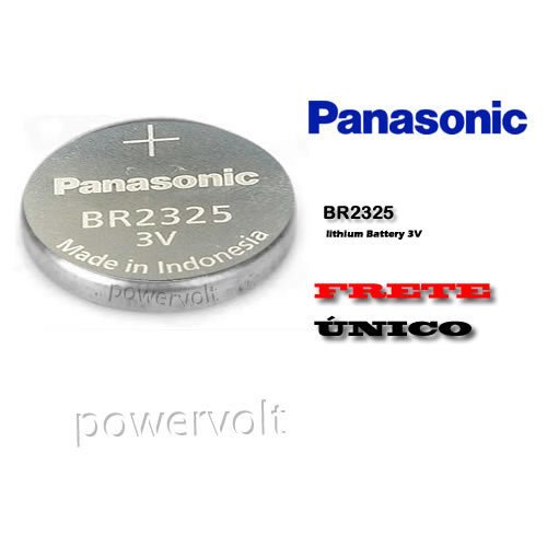 Bateria Panasonic Br2325 Lithium 3.0V | Cartelas C/01 Unidade