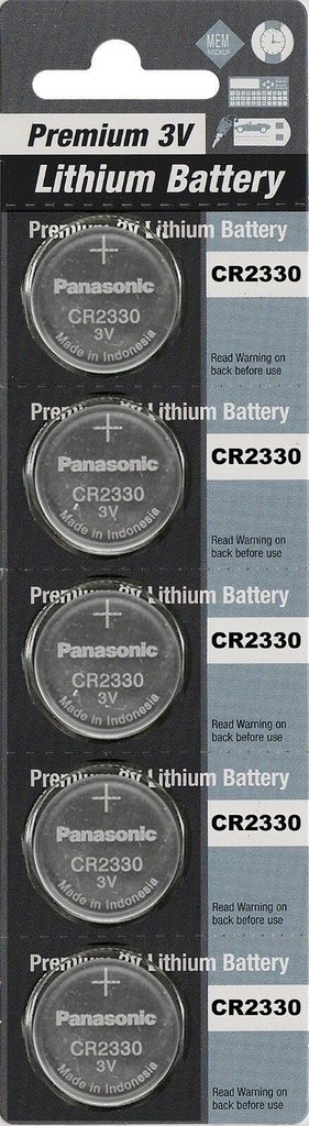 Bateria Panasonic Cr2330 Lithium 3.0V | Cartelas C/05 Unidade