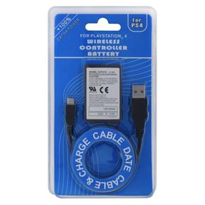 Bateria para Controle PS4 com Cabo USB Carregador - Importado