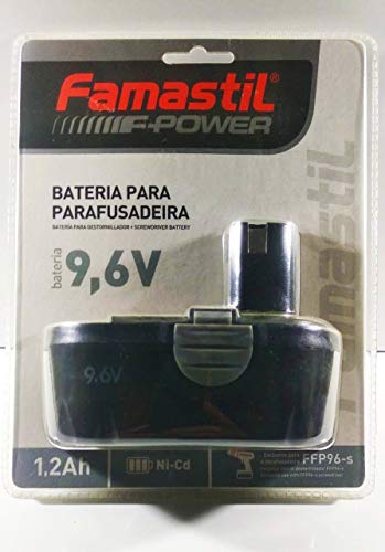 Tudo sobre 'Bateria para Parafusadeira Famastil F Power 9,6V'
