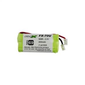 Bateria para Telefone Sem Fio 2,4V 600Mah Flex Fx-70U