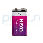 Bateria / Pilha Recarregável Elgin 9V NIMH 250mah