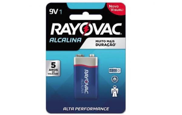 Bateria Rayovac Alcalina 9 Volts C/01