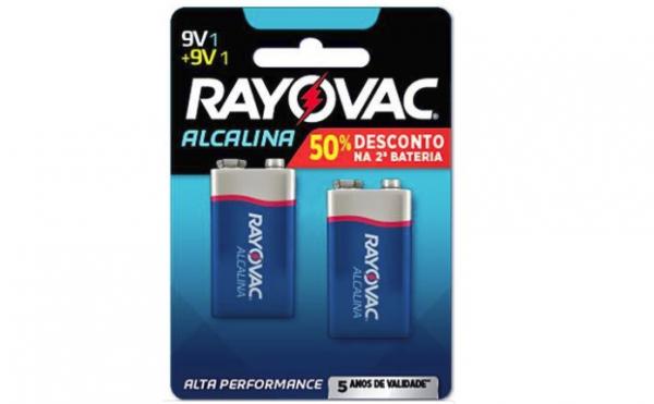 Bateria Rayovac Alcalina 9 Volts Lv 2 Pg 1,5 C/02