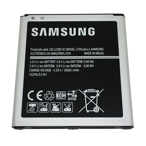 Tudo sobre 'Bateria Samsung Eb-bg530cbb M-g530 Sm-j320m Sm-j500m com Selo Anatel'