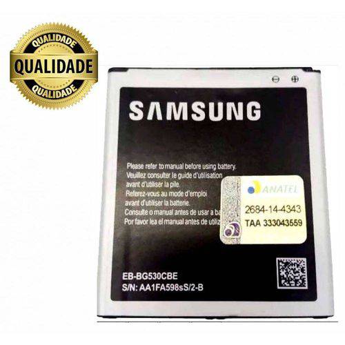 Tudo sobre 'Bateria Samsung Galaxy Grand Prime Duos Sm-g530 2600 Mah Original'