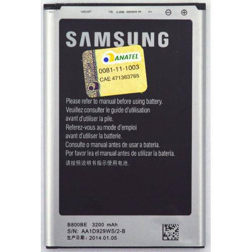 Tamanhos, Medidas e Dimensões do produto Bateria Samsung Galaxy Note 3 Sm-N9000 Sm-N9005