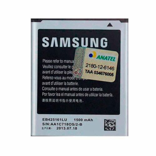 Bateria Samsung Mini S3, S7562, I8160, I8190, I8200, S7560 Eb425161lu - Eb-f1m7flu Original