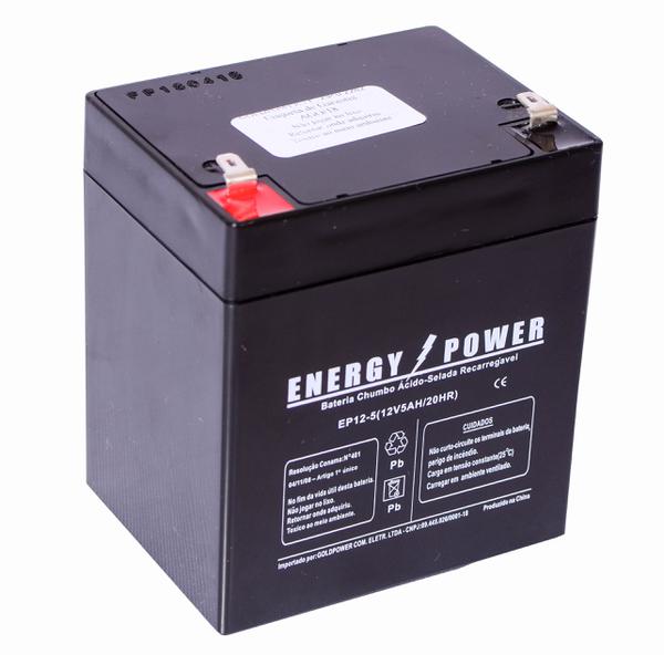 Bateria Selada Vrla 12v 5ah - Nobreak, Alarme - Energy Power