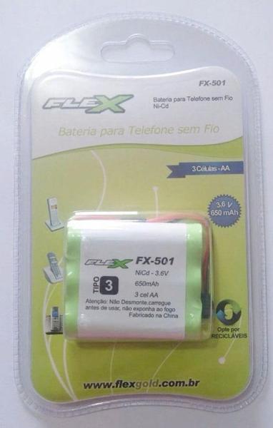 Bateria Tel 501 3.6v 650mah - Flex
