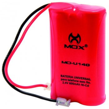 Bateria Telefone Sem Fio 2,4v 600mah 2aa Universal Mo-u140 - Mox