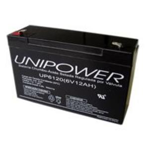 Bateria Unipower Up6120 6V 12Ah Skd F187 não Automotiva