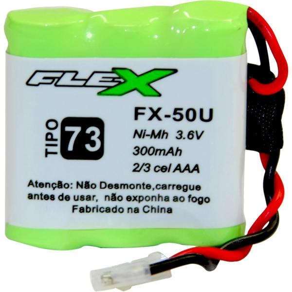 Bateria Universal para Telefone Sem Fio 300mAh 3,6V FX-50U F - Flex