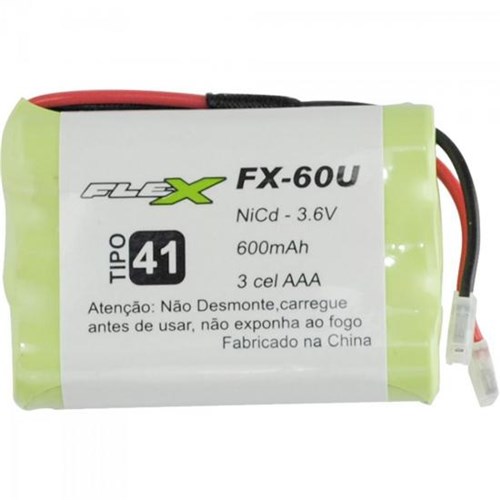 Bateria Universal para Telefone Sem Fio 600mAh 3,6V FX-60U FLEX - 106