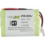Bateria Universal para Telefone Sem Fio 600mah 3.6v Fx-60u Flex