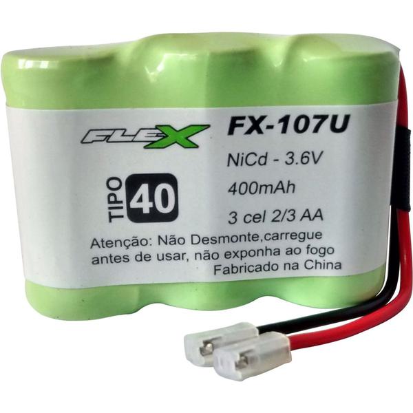 Bateria Universal para Telefone Sem Fio 3,6V 400mAh Flex FX-107U