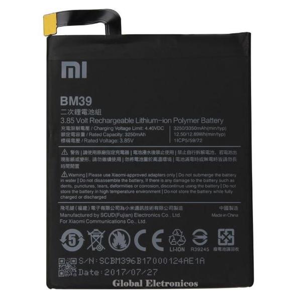 Bateria Xiaomi Bm39 Bm-39 Mi6 Mi 6 M6 Xiaomi 6.