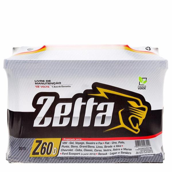 Bateria Zetta 60A - Moura
