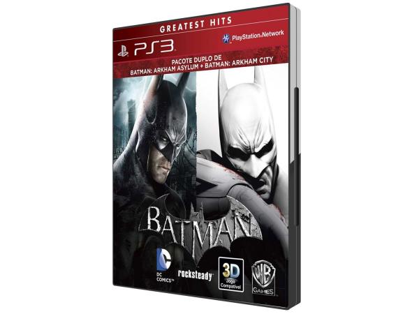 Tudo sobre 'Batman Arkham Asylum + Batman Arkham City - para PS3 Warner'