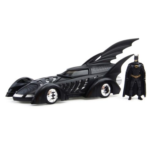 Tudo sobre 'Batman Forever Batmobile + Figura Batman (em Metal) Jada Toys 1:24'