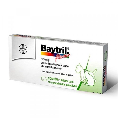 Baytril 15MG - 10/Comprimidos - Bayer