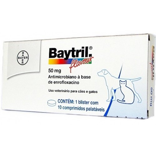 Baytril 50 Mg- 10 Comprimidos - Bayer