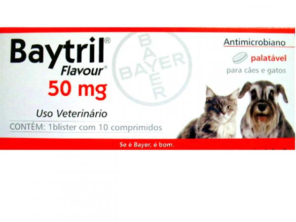 Baytril 50 Mg- 10 Comprimidos - Bayer