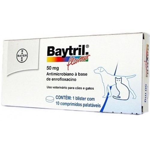 Baytril 50 Mg- 10 Comprimidos