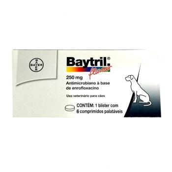 Baytril 250MG - 6/Comprimidos - Bayer