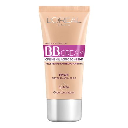 BB Cream L'oréal FPS 20 30ml Cor Clara