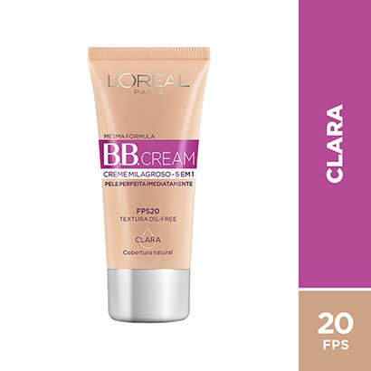 BB Cream L'Oréal Paris Cor Clara FPS 20 30ml