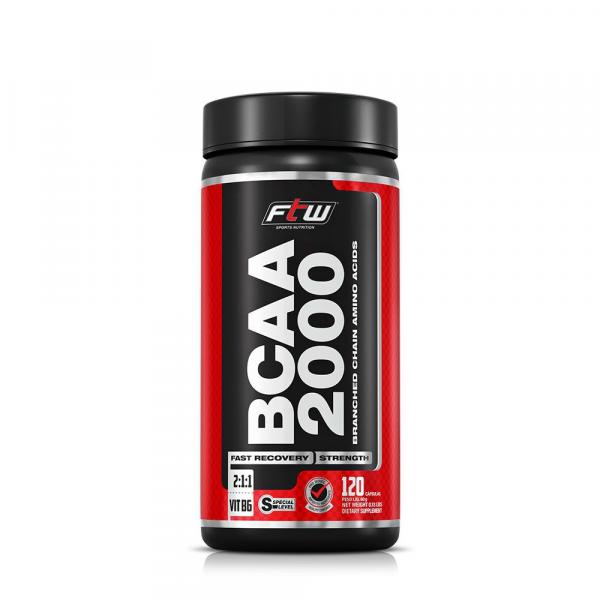 BCAA 2.000 com 120 Cápsulas 500mg FTW