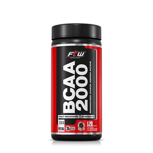 BCAA 2000 FTW 500mg 120 Capsulas