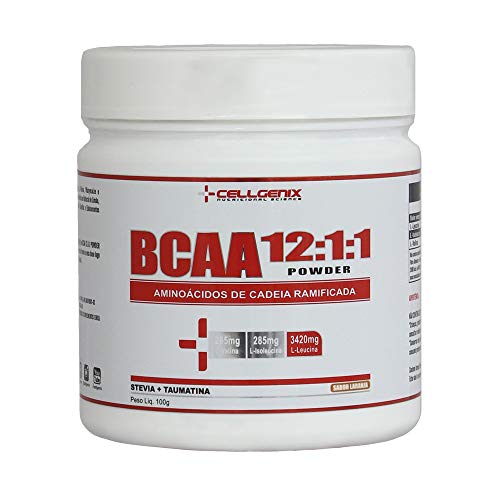 BCAA 12:1:1 Powder 100g - Laranja - Cellgenix
