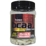 Bcaa 2:1:1 + Vitamina B6 - 200 Cápsulas - Basic Nutrition