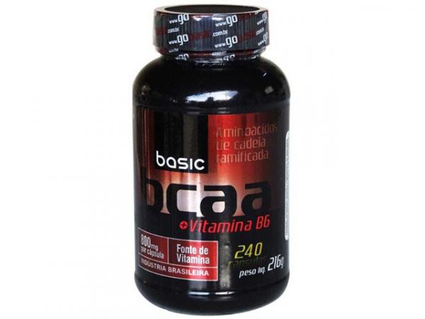 BCAA 2:1:1 + Vitamina B6 240 Cápsulas - Basic Nutrition