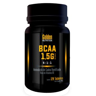 BCAA 1,5g Golden Nutrition Intlab - Aminoácido de Cadeia Ramificada 120 Cáps